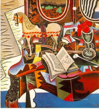 Joan Miró Painting - Pipa de Caballo y Flor Roja Joan Miró